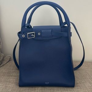 Celine small big leather satchel pocketbook